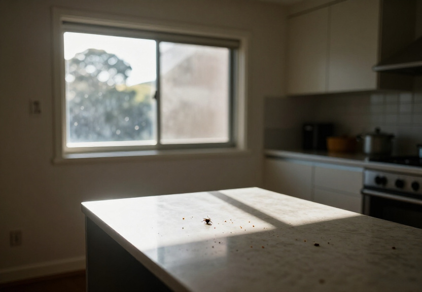 Rat droppings in an Ingleside garage before pest control